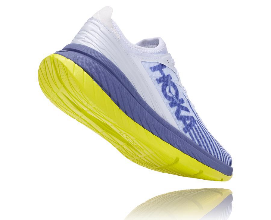 Hoka Australia One One Carbon X-SPE - Womens Running Shoes White/Blue - GEXBU-8371